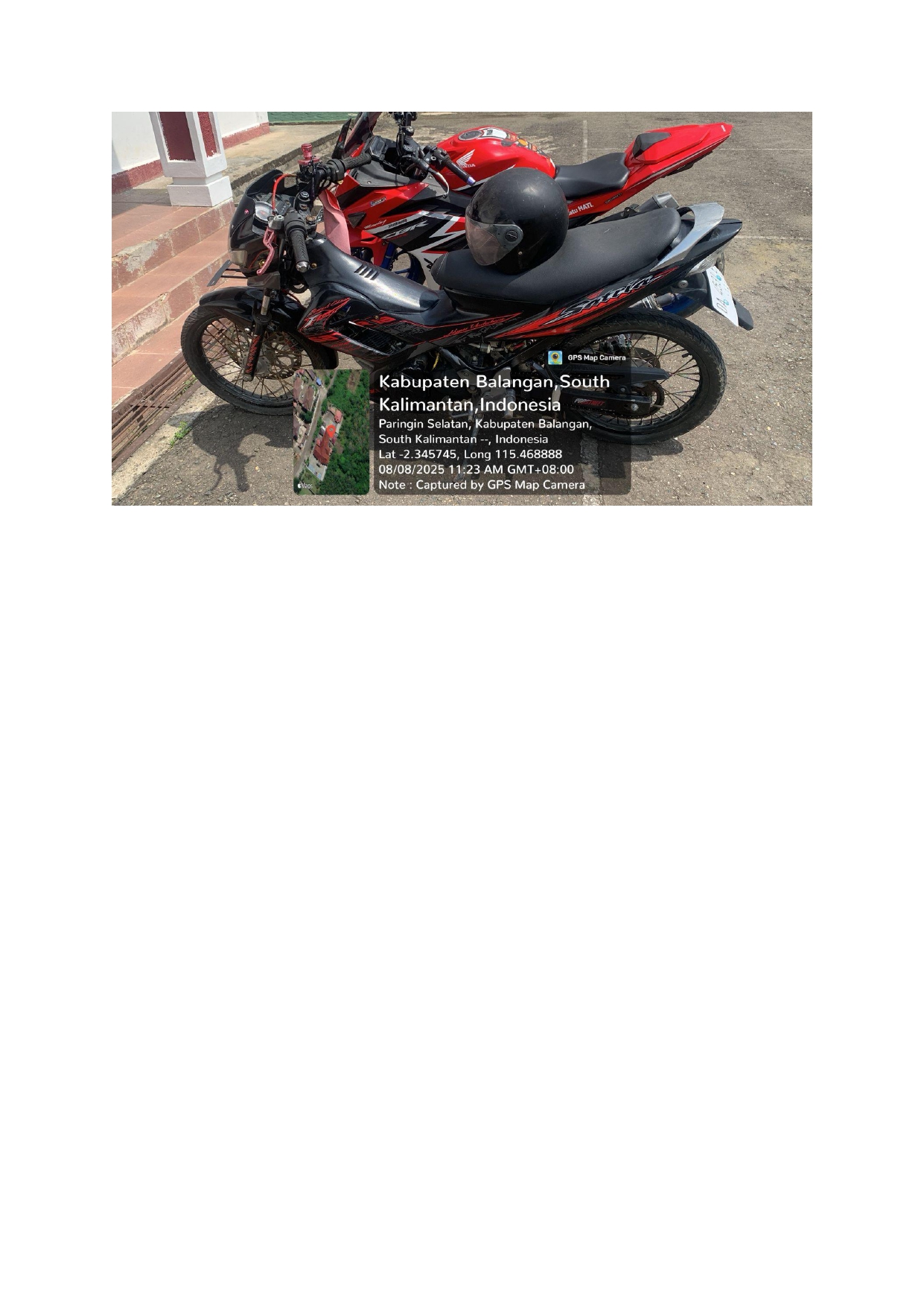 sepeda motor Suzuki Satria FU 150 cc warna hitam dengan nomor rangka MH8BG41EADJ197958 dan nomor mesin: 0427-ID205033;